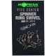 korda PTFE Coated Spinner Ring Swivel sz11 8pk
